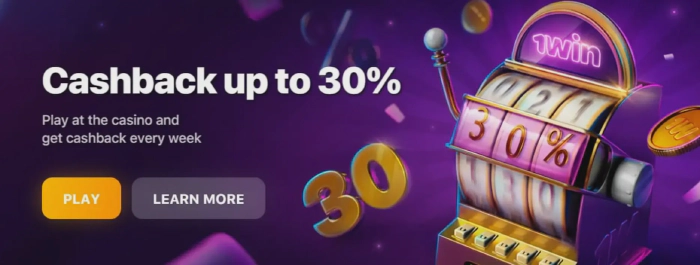 30% Cashback by 1win in Indonesia